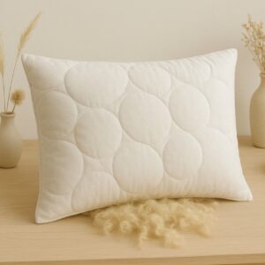 عکس بالشت پشمی با روبالشتی دولایه